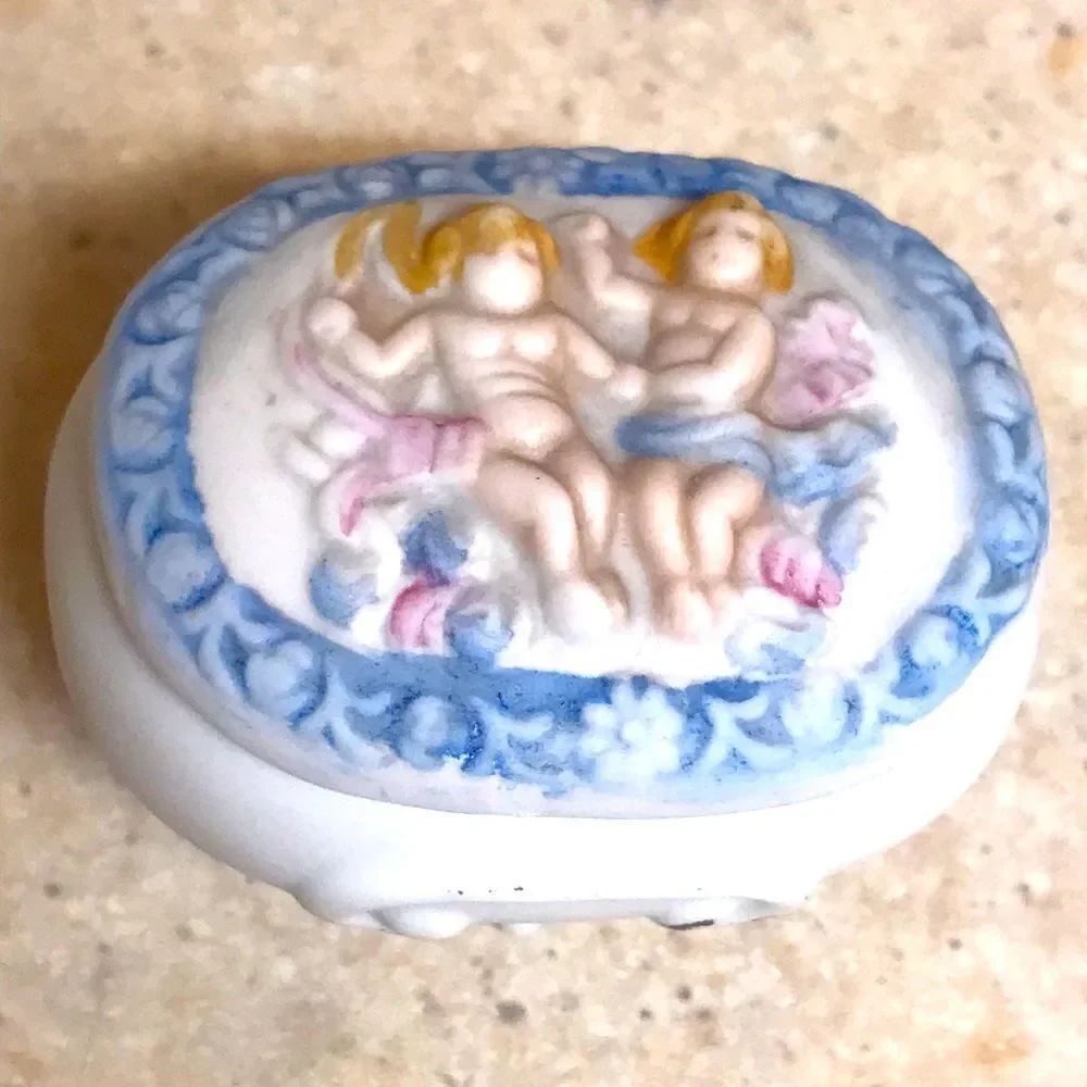 Vintage Mine Box Porcelain